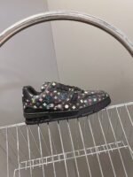 Louis Vuitton Trainer Sneaker Black Multicolor Monogram 1AHEKZ