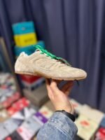Miu Miu x New Balance 530 Tan Suede Green Lace Sneakers