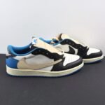 Air Jordan 1 Low Travis Scott Fragment White Blue Black Shoes