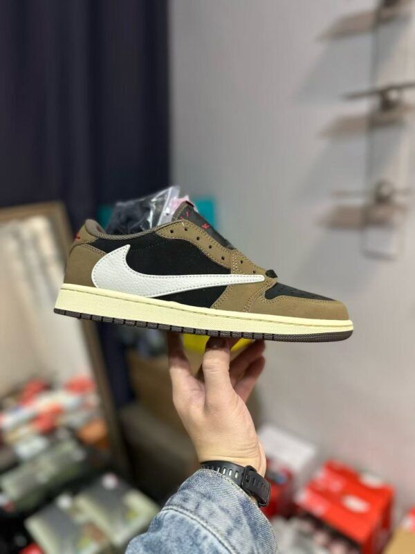 Air Jordan 1 Low Travis Scott Dark Mocha Brown Black Shoes