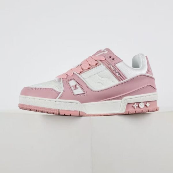 Louis Vuitton Trainer Sneaker Pink White 1AA6W5