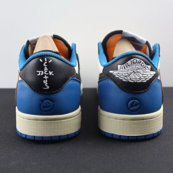 Air Jordan 1 Low Travis Scott Fragment White Blue Black Shoes