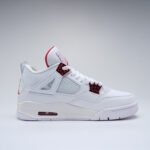 Air Jordan 4 Retro Metallic Red White Shoes