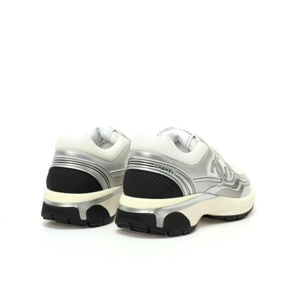 Chanel Runner Sneaker Silver White G39792 Y56368 K5451