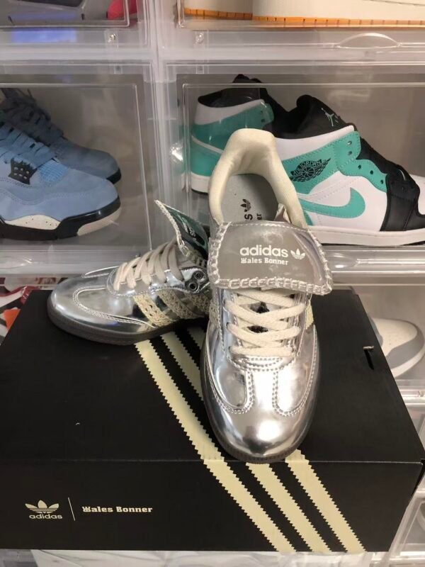 Wales Bonner x adidas Samba Metallic Silver Gum Sneakers