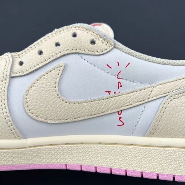 Travis Scott x Air Jordan 1 Low OG Muslin Shy Pink IQ7604-100