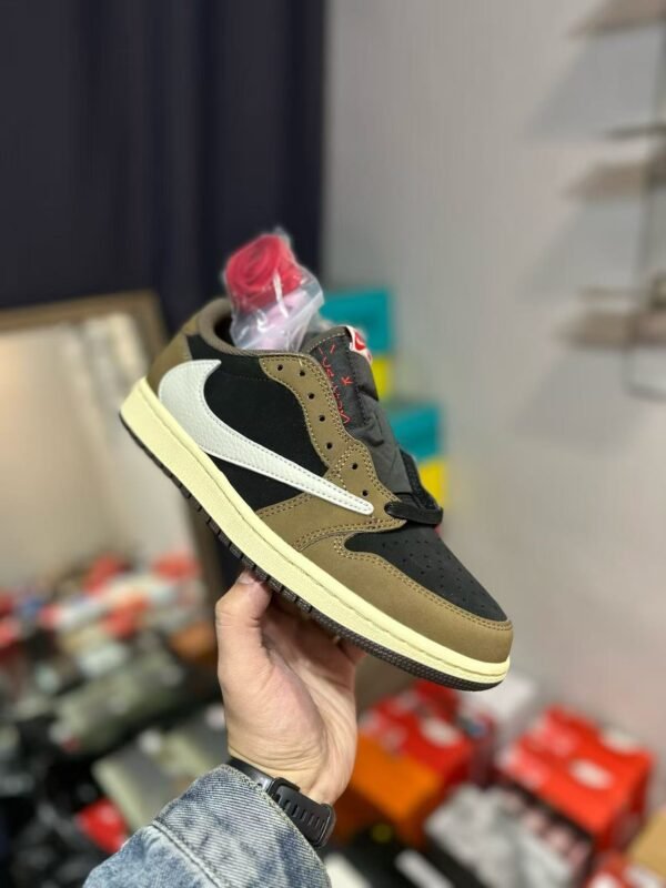 Air Jordan 1 Low Travis Scott Dark Mocha Brown Black Shoes