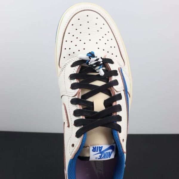 Fragment x Travis Scott x Air Jordan 1 Low OG Sail Military Blue DM7866-104