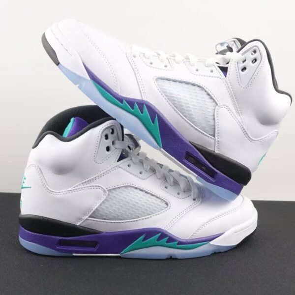 Air Jordan 5 Retro White Purple HQ7978-100