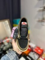Air Jordan 1 Low Travis Scott Dark Mocha Brown Black Shoes