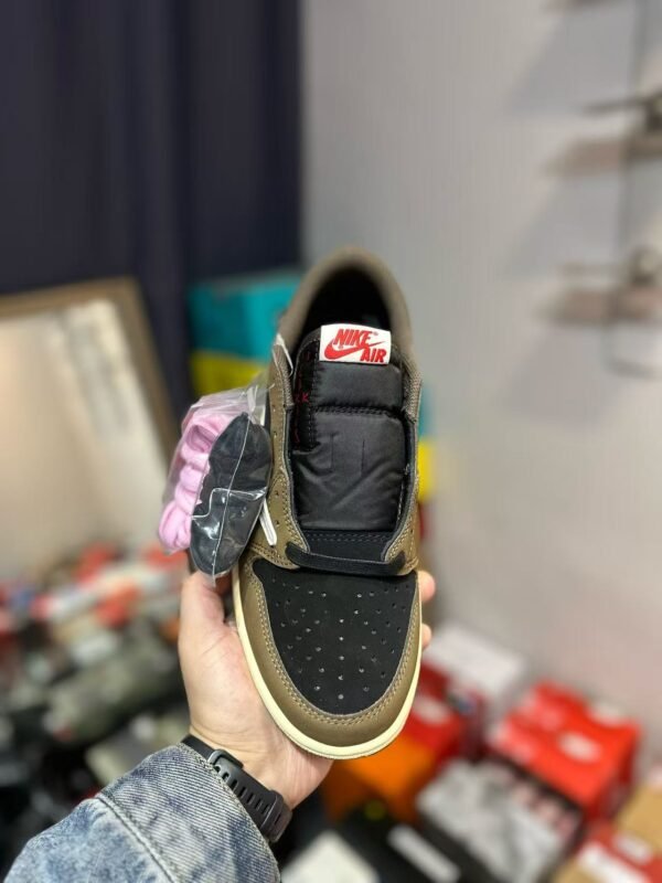 Air Jordan 1 Low Travis Scott Dark Mocha Brown Black Shoes