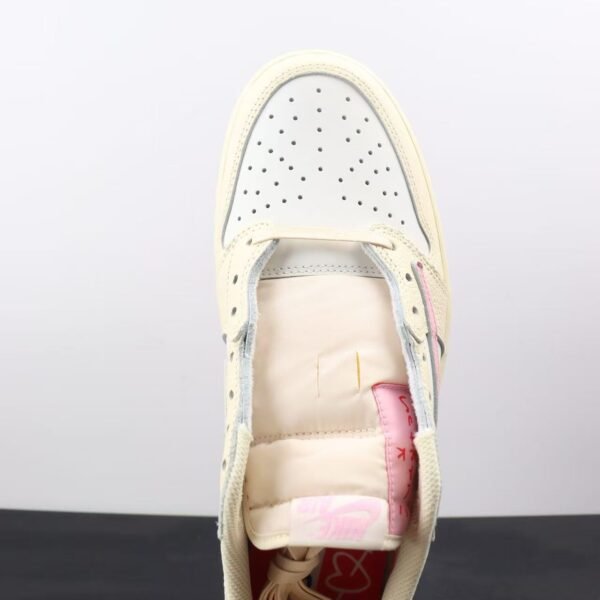 Travis Scott x Air Jordan 1 Low OG Muslin Shy Pink IQ7604-100