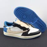Air Jordan 1 Low Travis Scott Fragment White Blue Black Shoes