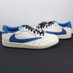 Fragment x Travis Scott x Air Jordan 1 Low OG Sail Military Blue DM7866-104