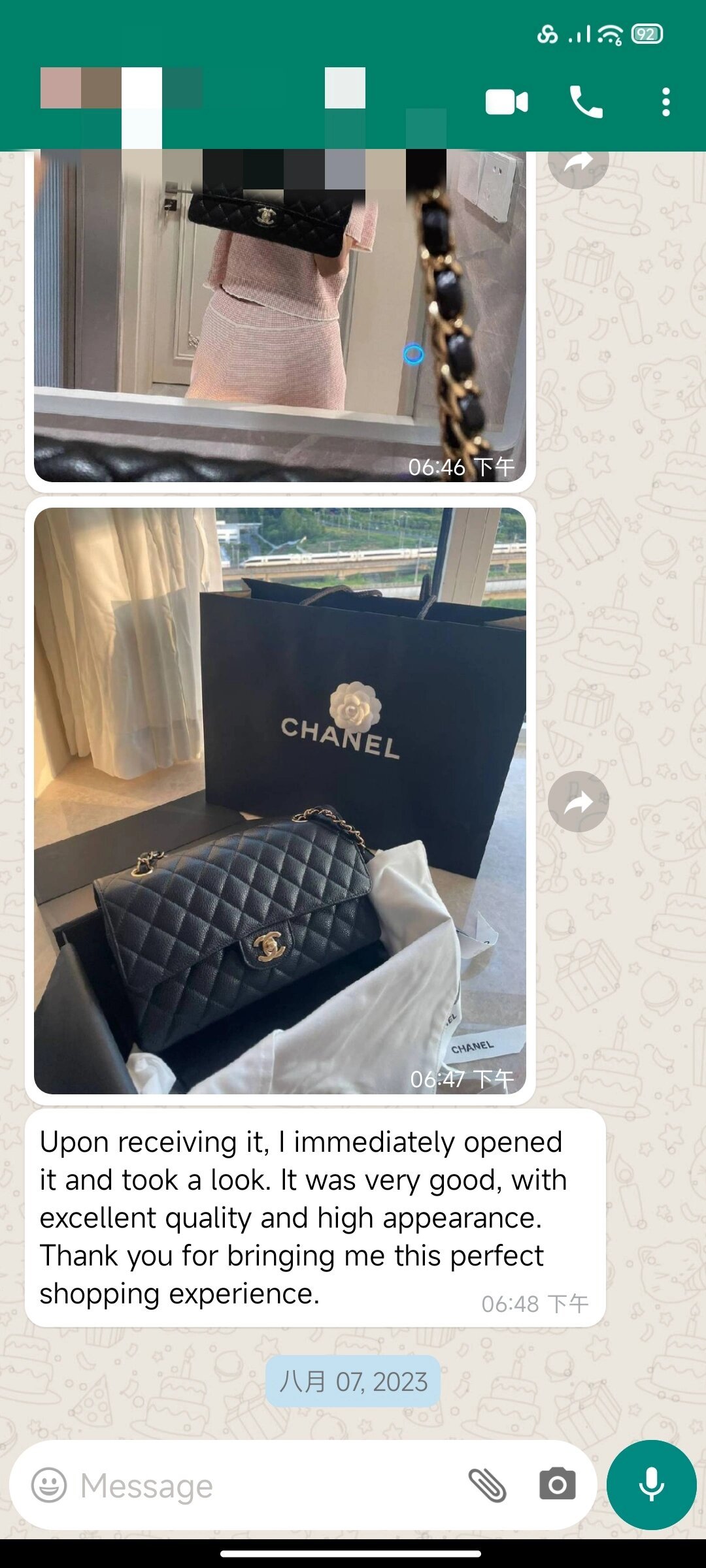 Customer review