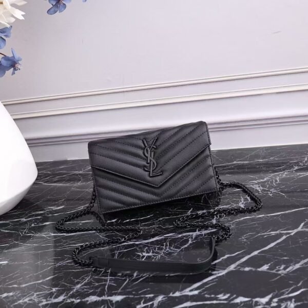 YSL Envelope Bag Black