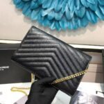 YSL Envelope Bag Black
