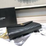YSL Envelope Bag Black