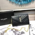 YSL Envelope Bag Black