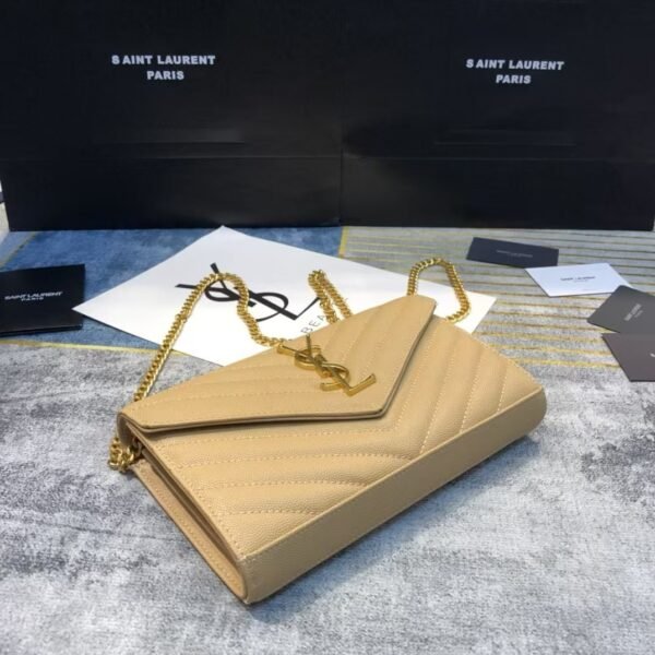YSL Envelope Bag Khaki