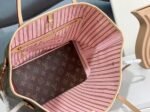 Louis Vuitton Shopping Bag Yellow Leather Pink