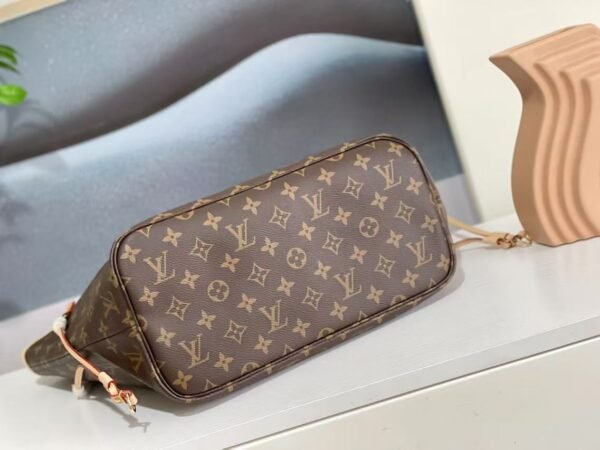 Louis Vuitton Shopping Bag Yellow Leather Pink