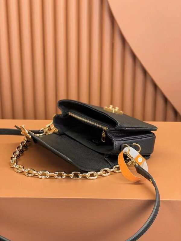 Louis Vuitton Embossed Messenger Bag Black Embossed Messenger