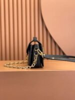 Louis Vuitton Embossed Messenger Bag Black Embossed Messenger