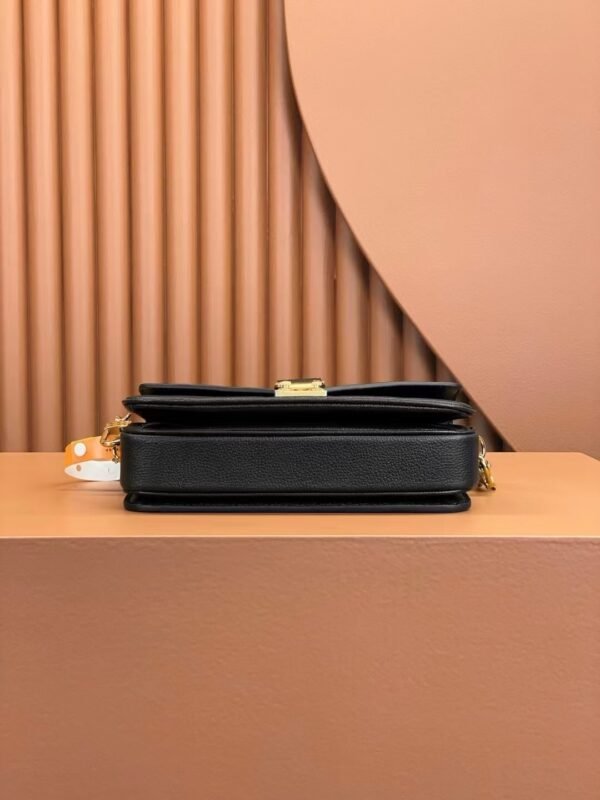 Louis Vuitton Embossed Messenger Bag Black Embossed Messenger
