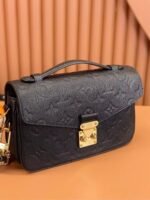 Louis Vuitton Embossed Messenger Bag Black Embossed Messenger