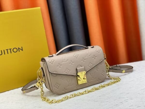 Louis Vuitton Embossed Messenger Bag Khaki Embossed Messenger