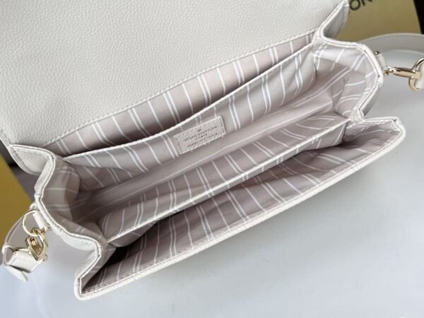Louis Vuitton Embossed Messenger Bag White Messenger