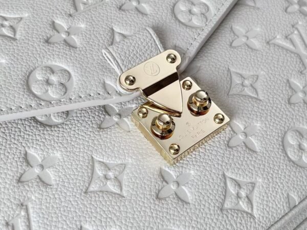 Louis Vuitton Embossed Messenger Bag White Messenger