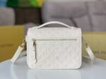 Louis Vuitton Embossed Messenger Bag White Messenger