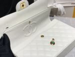 Chanel Classic Flap Bag White Gold