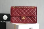 Chanel Classic Flap Bag Red Gold