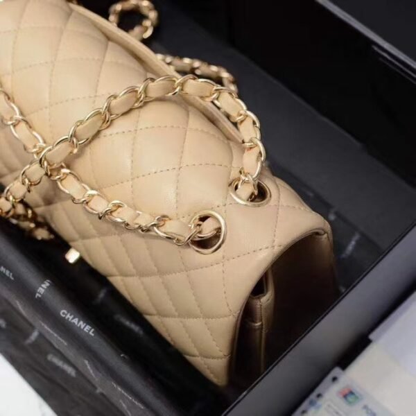 Chanel Classic Flap Bag Beige Gold