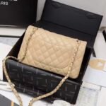 Chanel Classic Flap Bag Beige Gold