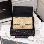 Chanel Classic Flap Bag Beige Gold