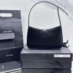 YSL Shoulder Bag Black Gold