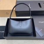YSL Shoulder Bag Black Silver