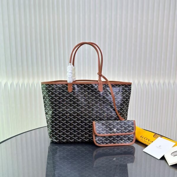 Goyard Tote Bag Black Brown