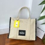 Marc Jacobs Canvas Tote Bag Black Edge Canvas Canvas