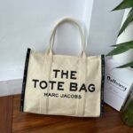 Marc Jacobs Canvas Tote Bag Black Edge Canvas Canvas