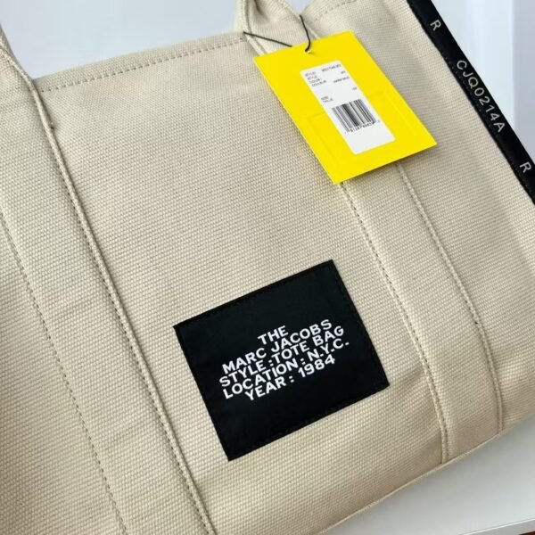 Marc Jacobs Canvas Tote Bag Black Edge Canvas Canvas