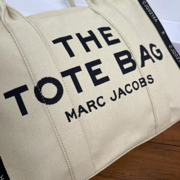 Marc Jacobs Canvas Tote Bag Black Edge Canvas Canvas