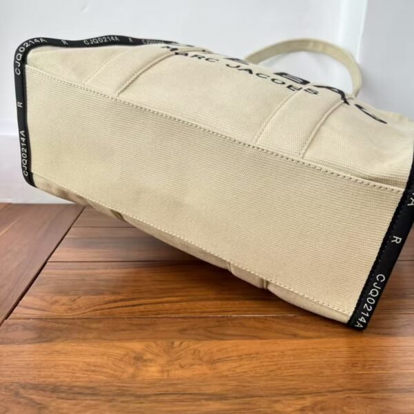 Marc Jacobs Canvas Tote Bag Black Edge Canvas Canvas