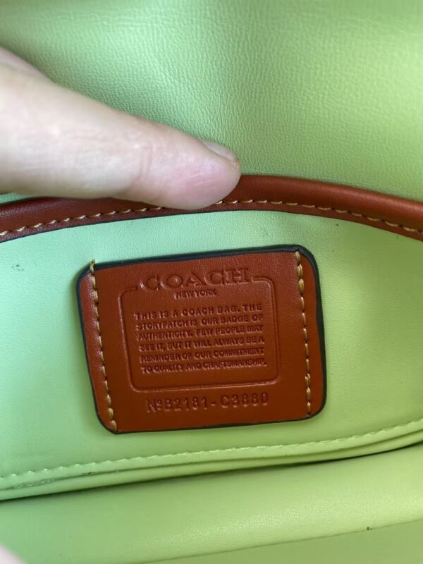Coach Shoulder Bag Large Light Green