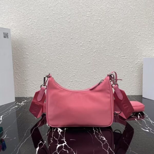 Prada 3-in-1 Crossbody Bag Rose Red