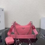 Prada 3-in-1 Crossbody Bag Rose Red